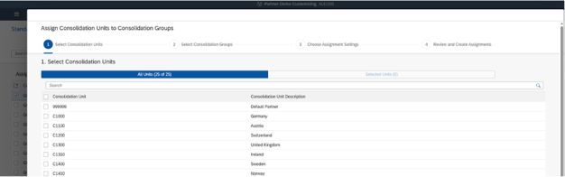 App-Konsolidierungskreisstruktur