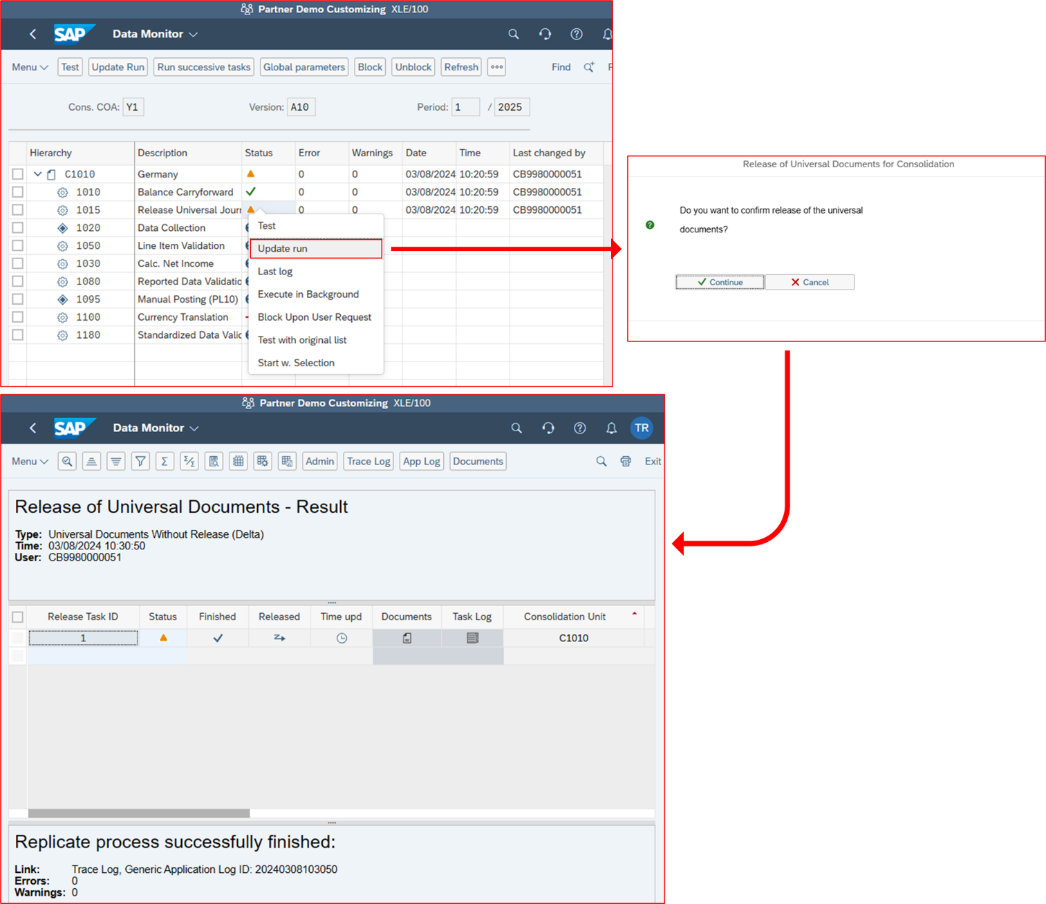 Vereinfachte Freigabe von Meldedaten aus S4HANA Cloud 